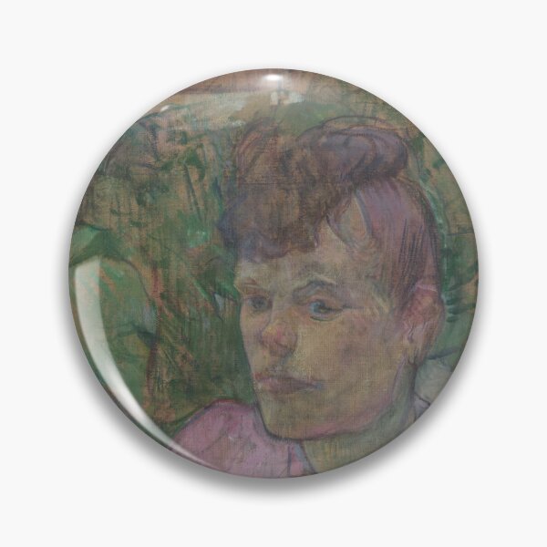 Item preview, Woman in the Garden of Monsieur Forest by Henri de Toulouse-Lautrec Vintage Post-Impressionist Portrait Wall Art Print designed and sold by artofuniverse.