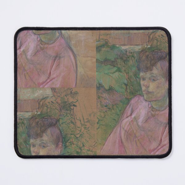 Item preview, Woman in the Garden of Monsieur Forest by Henri de Toulouse-Lautrec Vintage Post-Impressionist Portrait Wall Art Print designed and sold by artofuniverse.