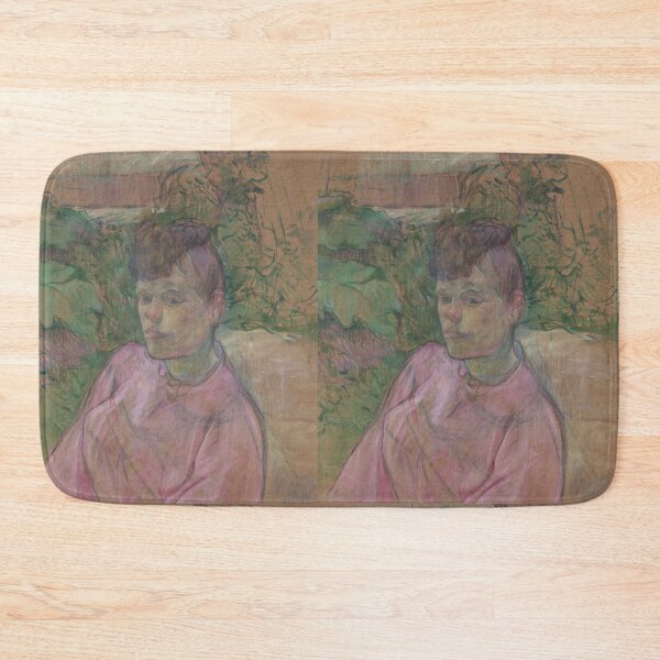Item preview, Woman in the Garden of Monsieur Forest by Henri de Toulouse-Lautrec Vintage Post-Impressionist Portrait Wall Art Print designed and sold by artofuniverse.