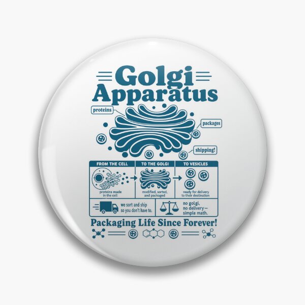 Item preview, Golgi Apparatus Diagram Packaging Life Since Forever designed and sold by FreshVibe Prints.