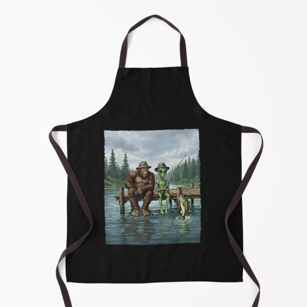 Item preview, Funny Bigfoot Fishing Mens Alien Sasquatch Fishing Boys designed and sold by FrankIsabel.