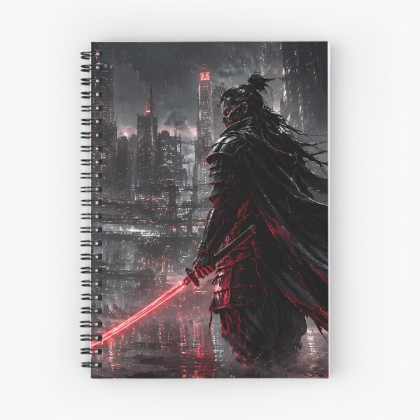 Item preview, Cyber Ronin Samurai – Dark Neon Gaming Art designed and sold by Mariluxs.