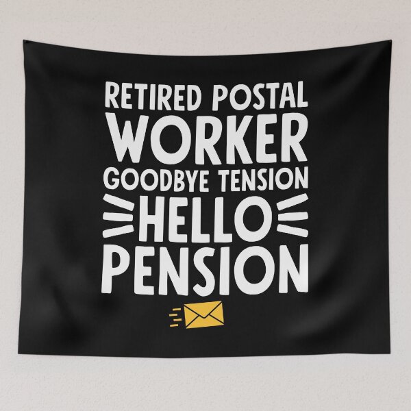 Item preview, Retired worker goodbye tension hello pension - Post office worker designed and sold by Captain Mood.