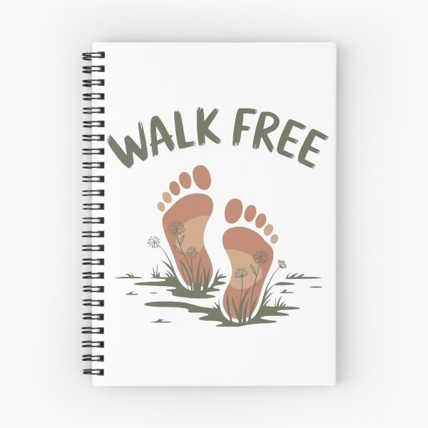 Item preview, Walk Free – Barefoot Lifestyle Minimalist Nature Quote designed and sold by GaMaDesing.