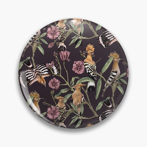 Item preview, Hoopoe and Oleander seamless pattern, Nature aesthetic, Wildlife Art designed and sold by zephyrstudio26.