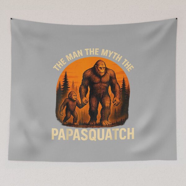 Item preview, Papa Squatch The Man The Myth The Legend Bigfoot Fathers Day designed and sold by ArleneRowe.