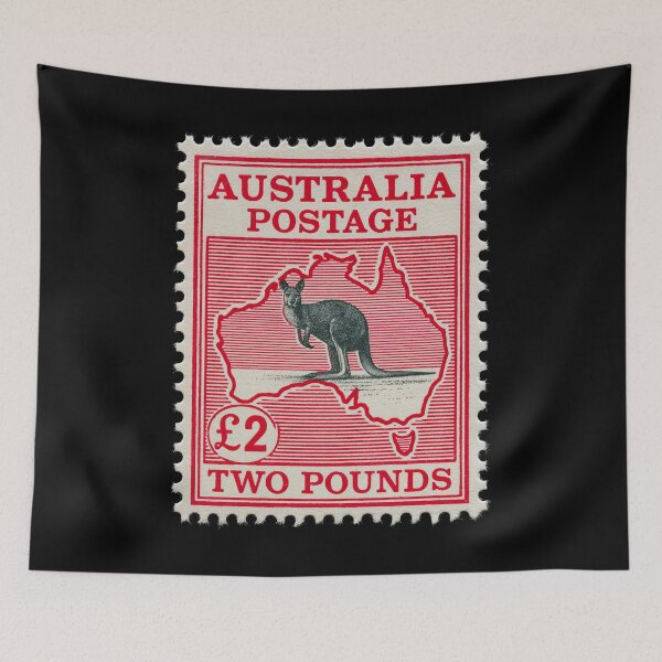 Item preview, Australia - Stamp Illustration designed and sold by GoodOldVintage.