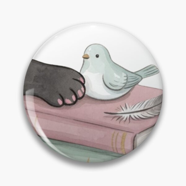 Item preview, A Little Bird Told Me — Porcelain Bird Cat Mystery Tee designed and sold by kosimazaki.