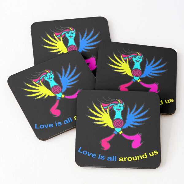 Item preview, Love Is All Around Us – Vibrant Surreal Spirit designed and sold by UkrainianSpain.