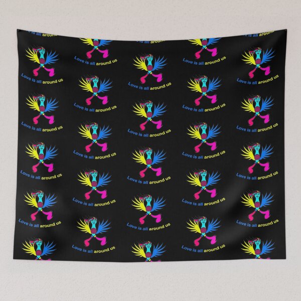 Item preview, Love Is All Around Us – Vibrant Surreal Spirit designed and sold by UkrainianSpain.