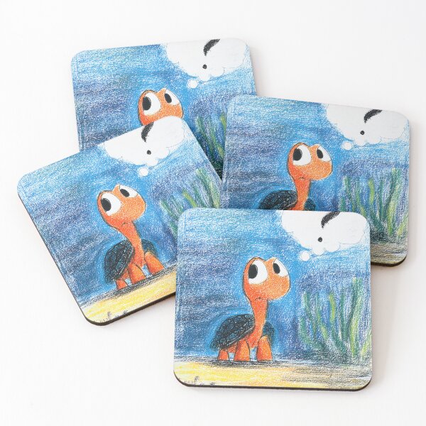 Item preview, Curious Cartoon Turtle Underwater designed and sold by lautir.