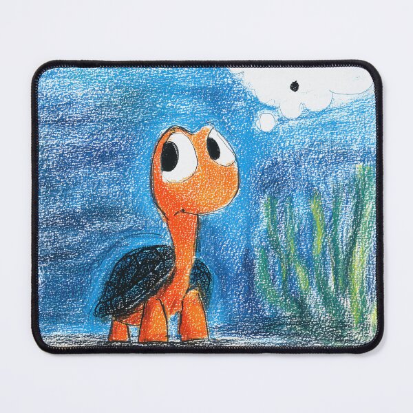 Item preview, Curious Cartoon Turtle Underwater designed and sold by lautir.