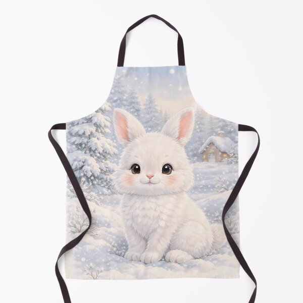 Item preview, Winter Wonderland Baby Bunny - Cute Fluffy White Rabbit in Snow designed and sold by lovelistivkaa.