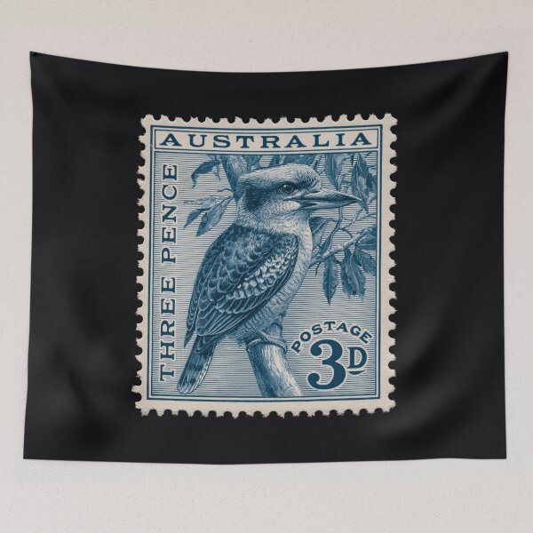 Item preview, Australia - Stamp Illustration designed and sold by GoodOldVintage.