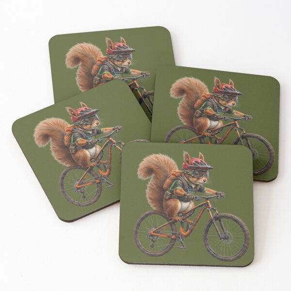 Item preview, MTB Shredder: Realistic Mountain Bike Squirrel Graphic designed and sold by Wild Hare.