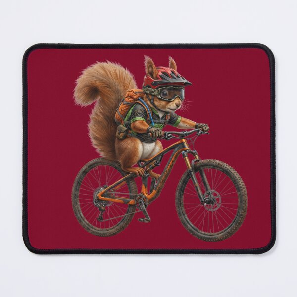 Item preview, MTB Shredder: Realistic Mountain Bike Squirrel Graphic designed and sold by Wild Hare.