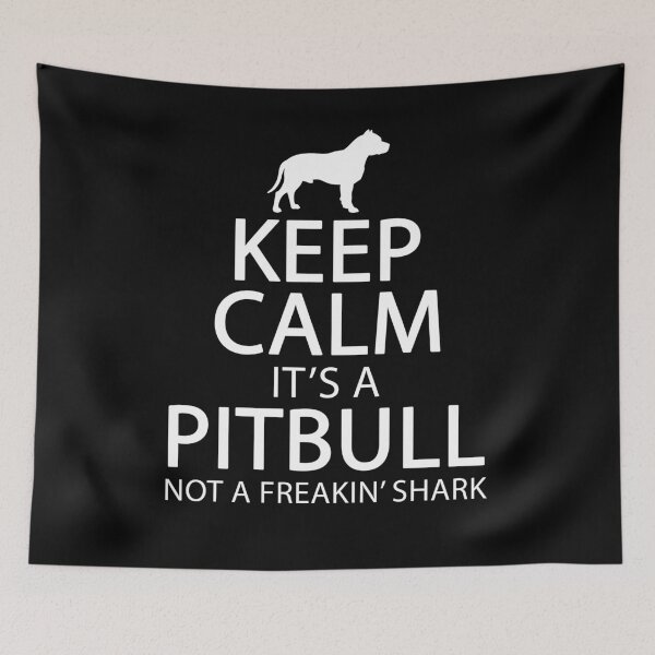 Item preview, Keep calm it's a pitbull not a freakin shark - Funny pitbull designed and sold by Captain Mood.