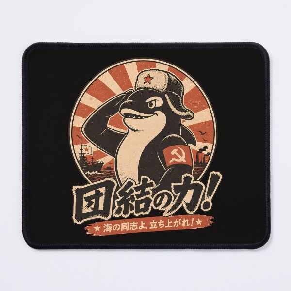 Item preview, Vintage Orca Comrade Propaganda Parody designed and sold by AwesomeBeyondLimits.