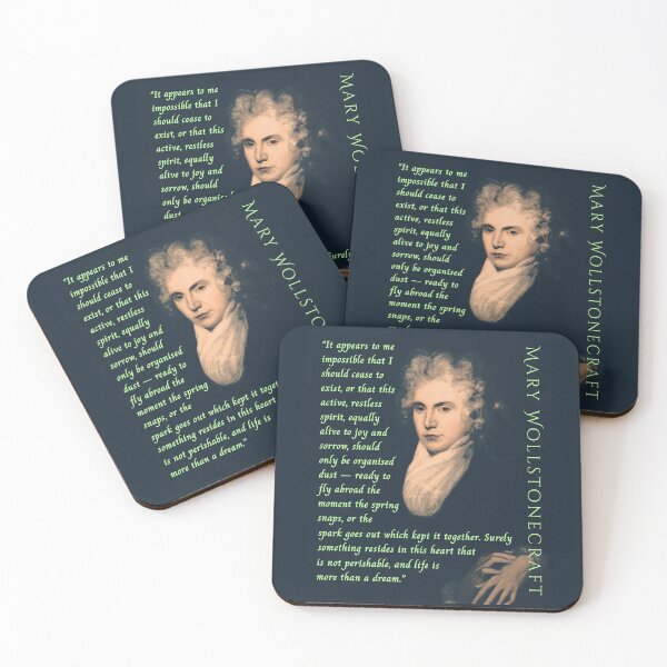 Item preview, Mary Wollstonecraft quote: It appears to me impossible that I should cease to exist, or that this active, restless spirit, equally alive to joy and sorrow, designed and sold by artbleed.