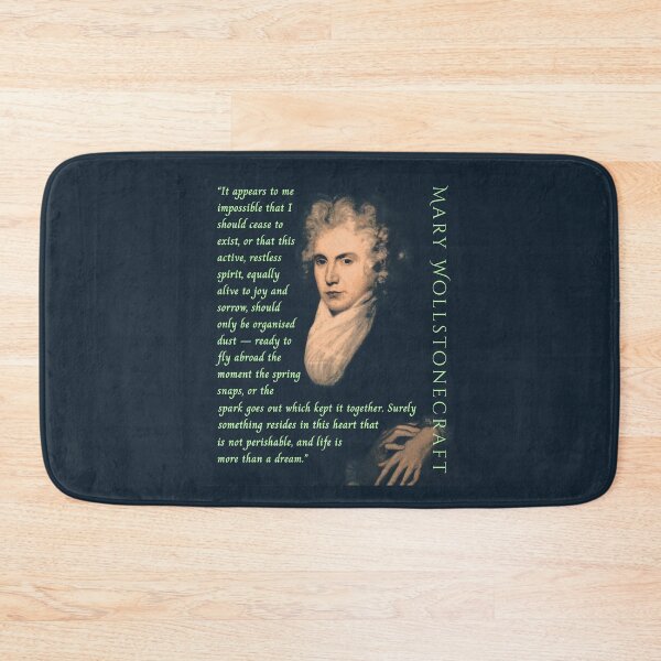 Item preview, Mary Wollstonecraft quote: It appears to me impossible that I should cease to exist, or that this active, restless spirit, equally alive to joy and sorrow, designed and sold by artbleed.