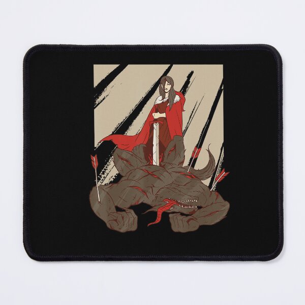 Item preview, Anime Warrior Red Kimono Action Illustration Design designed and sold by LandynBrylee.