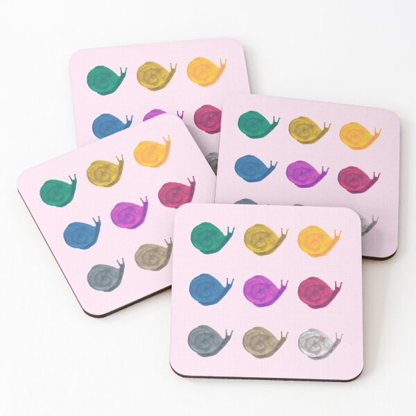 Item preview, Colorful Snails Grid Art - Retro Pastel Aesthetic designed and sold by Kapsula2023.