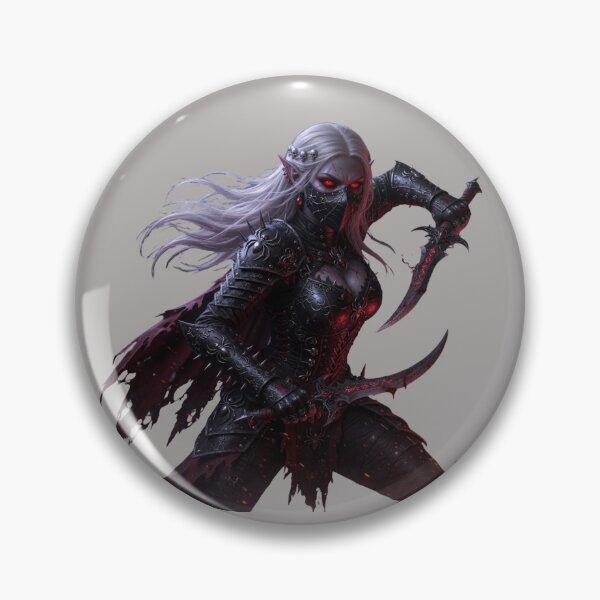 Item preview, Gothic Dark Elf Assassin with Blades designed and sold by KaioRosaArt.
