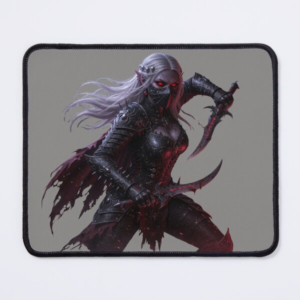 Item preview, Gothic Dark Elf Assassin with Blades designed and sold by KaioRosaArt.