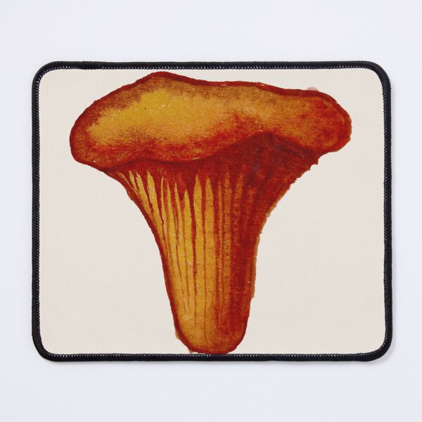 Item preview, Chanterelle mushroom - hand-painted with watercolor. designed and sold by Greitas.