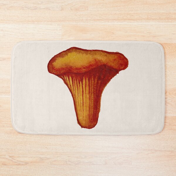 Item preview, Chanterelle mushroom - hand-painted with watercolor. designed and sold by Greitas.