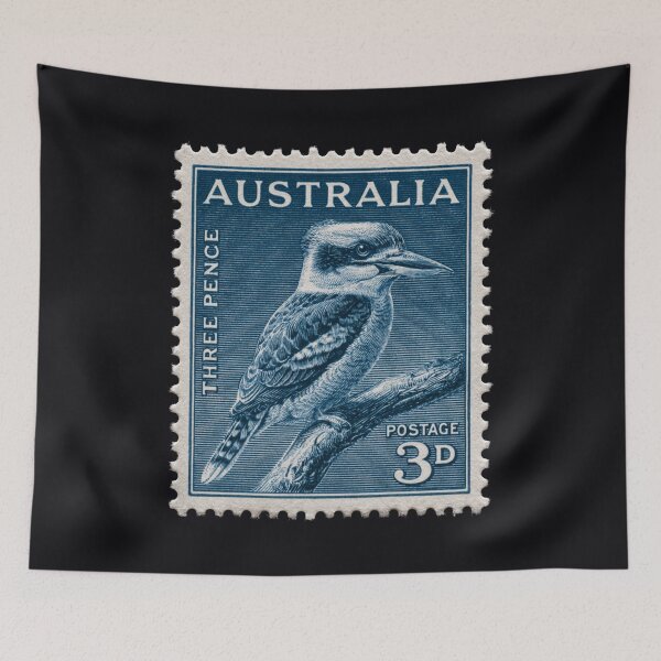 Item preview, Australia - Stamp Illustration designed and sold by GoodOldVintage.
