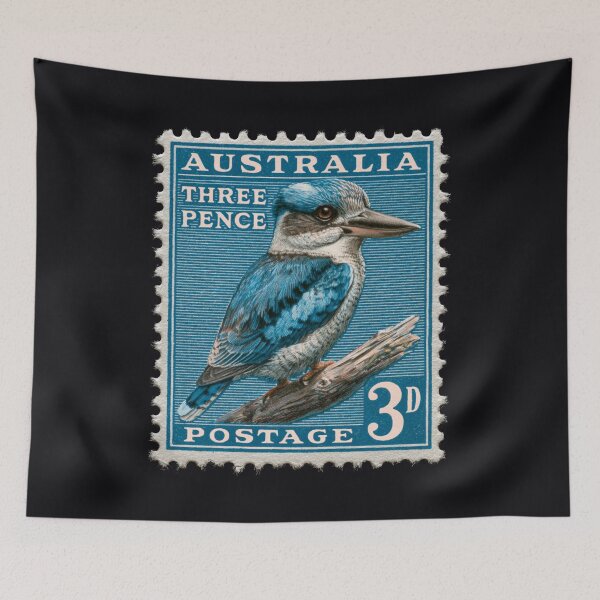 Item preview, Australia - Stamp Illustration designed and sold by GoodOldVintage.
