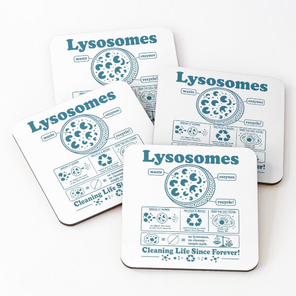 Item preview, Lysosome Diagram Cleaning Life Since Forever Biology Humor designed and sold by FreshVibe Prints.
