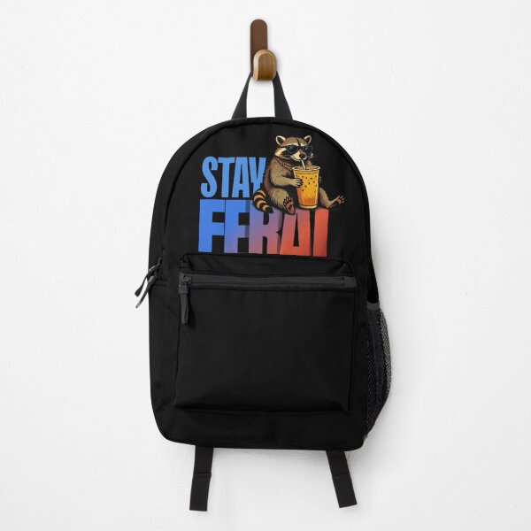 Item preview, ### Stay Feral | Cool Raccoon Drinking Boba Tea designed and sold by 2msons.