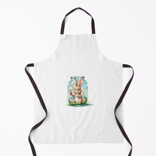 Item preview, Cute Bunny Holding Wooden Sign designed and sold by AQUILAKREO.