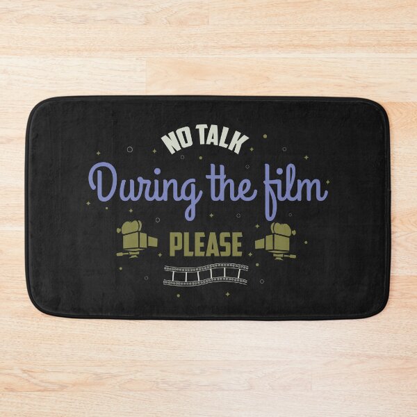 Item preview, Film Lover Slogan (no talk during the film) [Black version] designed and sold by beboplab.