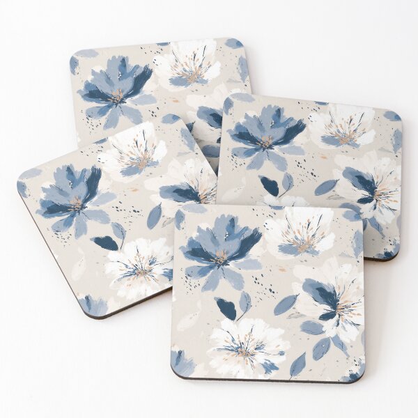 Item preview, Elegant Blue Floral Pattern With Modern Artistic Texture designed and sold by EL-Lebedenko.
