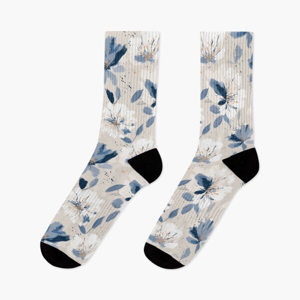 Item preview, Elegant Blue Floral Pattern With Modern Artistic Texture designed and sold by EL-Lebedenko.