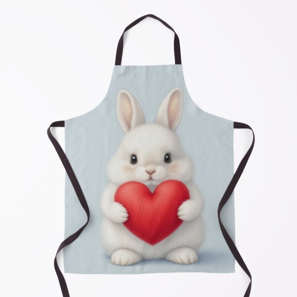 Item preview, Adorable Baby Bunny Holding a Big Red Heart - Cute Whimsical Pet Art designed and sold by lovelistivkaa.