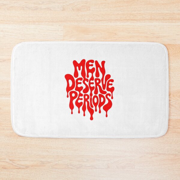 Item preview, Bold “Men Deserve Periods” Statement Design • Feminist Equality Graphic • Empowering Red Typography designed and sold by Bright Nest Studio.