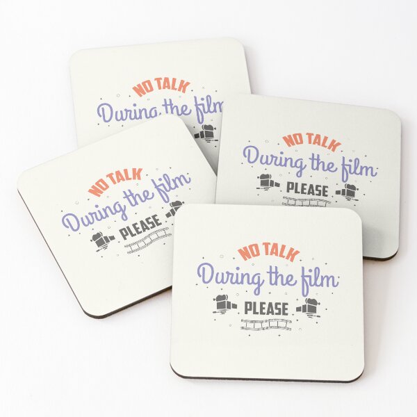 Item preview, Film Lover Slogan (no talk during the film) [White version] designed and sold by beboplab.