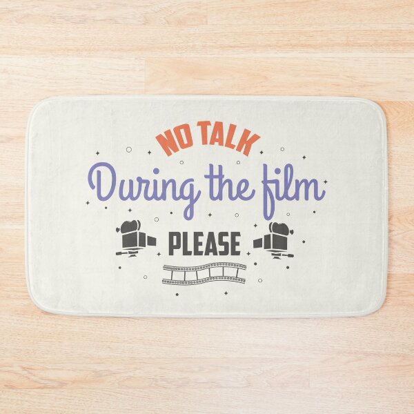 Item preview, Film Lover Slogan (no talk during the film) [White version] designed and sold by beboplab.