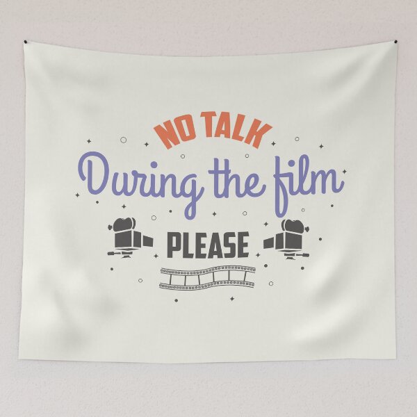 Item preview, Film Lover Slogan (no talk during the film) [White version] designed and sold by beboplab.