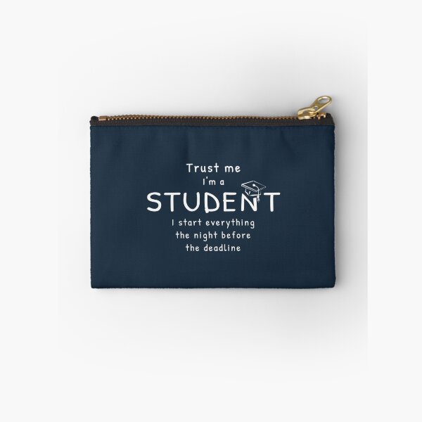 Item preview, Trust Me I’m A Student I Start Everything The Night Before The Deadline – White Graduation Cap Student Design designed and sold by unique art and design.