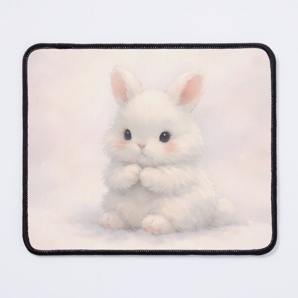 Item preview, Little Cloud Bunny: Fluffy White Rabbit in Dreamy Clouds designed and sold by lovelistivkaa.