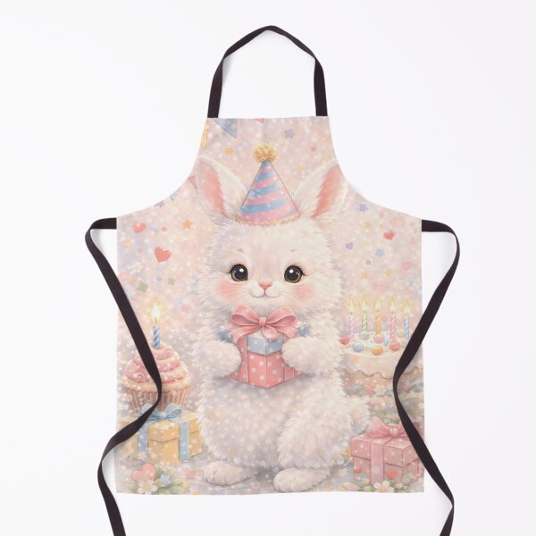 Item preview, Birthday Magic: Fluffy Bunny with Party Hat and Gifts designed and sold by lovelistivkaa.