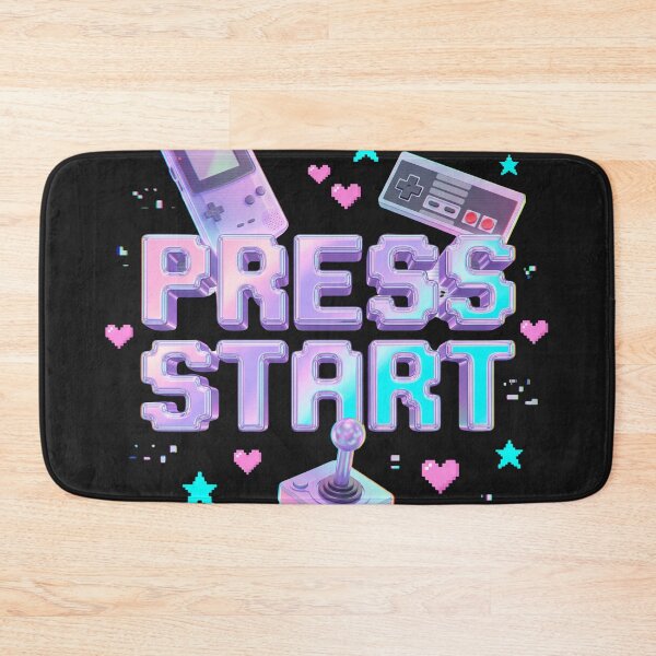 Item preview, Press Start Y2K Retro Gaming Arcade Chrome 90s Gamer Nostalgia Tee designed and sold by afarkar.