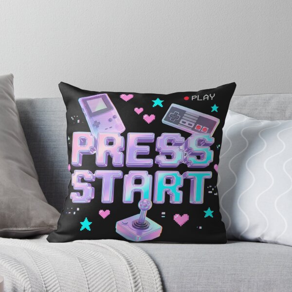 Item preview, Press Start Y2K Retro Gaming Arcade Chrome 90s Gamer Nostalgia Tee designed and sold by afarkar.