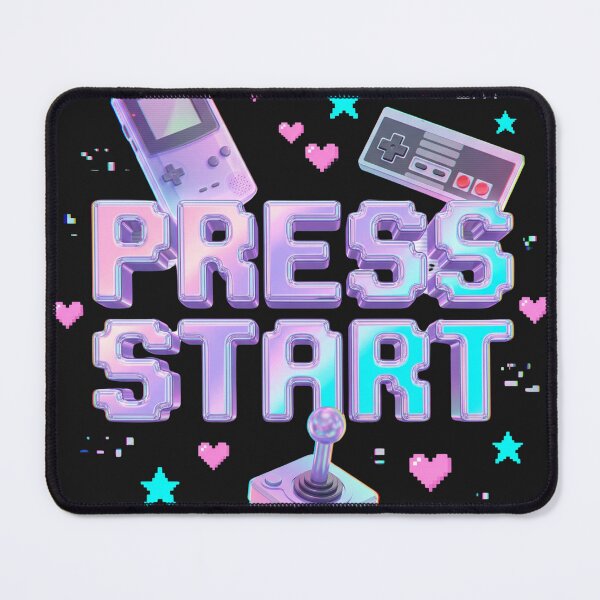 Item preview, Press Start Y2K Retro Gaming Arcade Chrome 90s Gamer Nostalgia Tee designed and sold by afarkar.