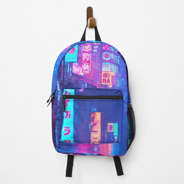 Item preview, Neon Cyberpunk City Rain - Futuristic Tokyo Night Aesthetic 5000x5000 HD designed and sold by RAMHEARTS.